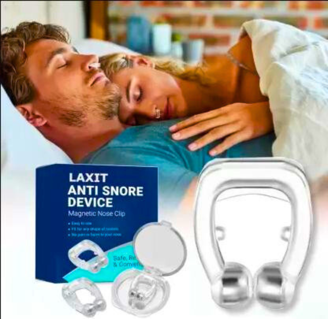 NovaSilent Nose Clip - Natural Anti-Snoring Device for Better Sleep & Easier Breathing.
