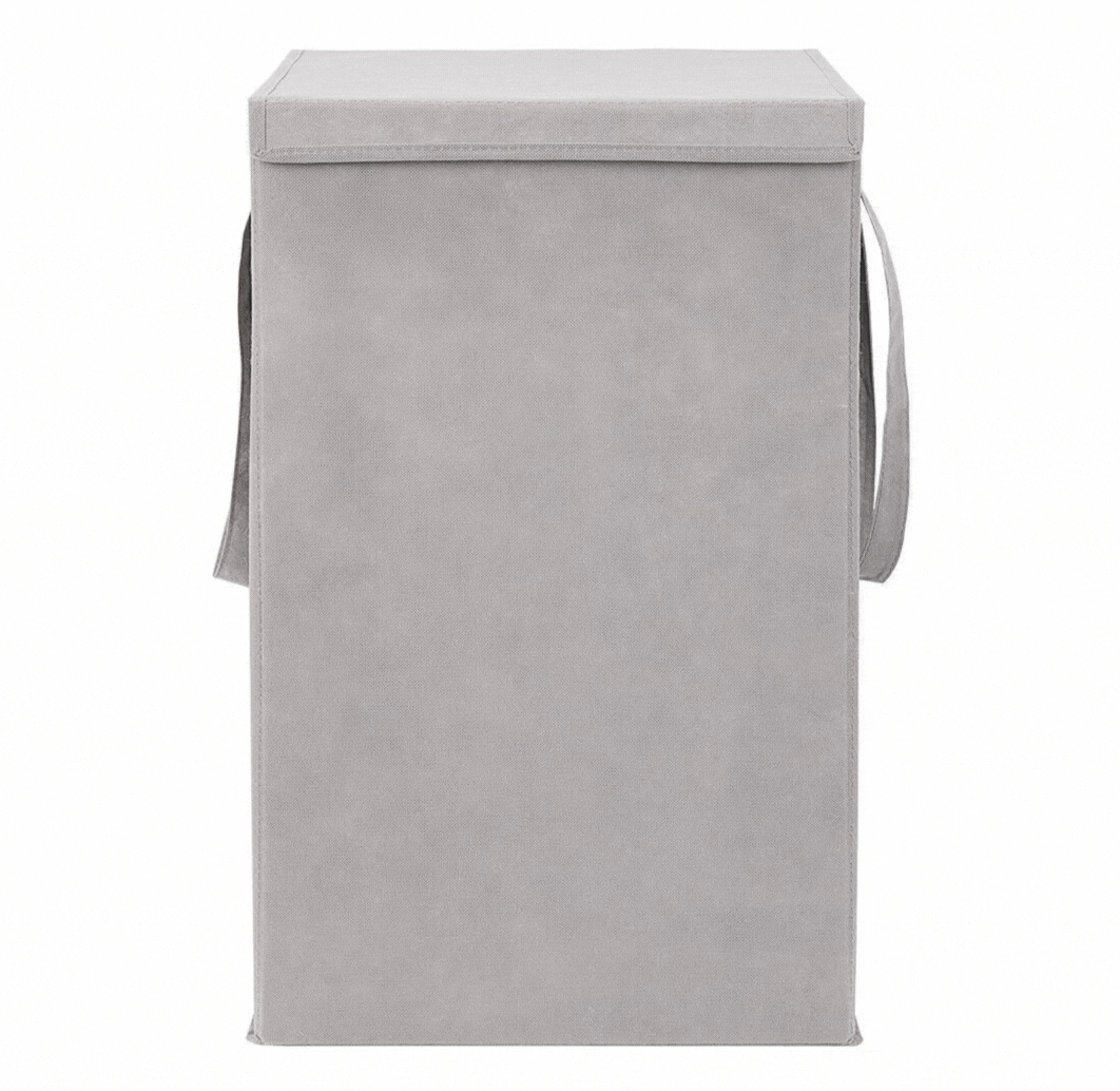 Foldable Laundry Basket with Lid and Easy-Carry Handles