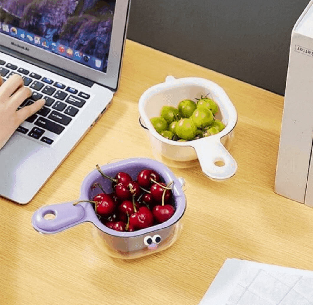Multi Purpose - Dual Layer Veggie & Fruit Draining Basket