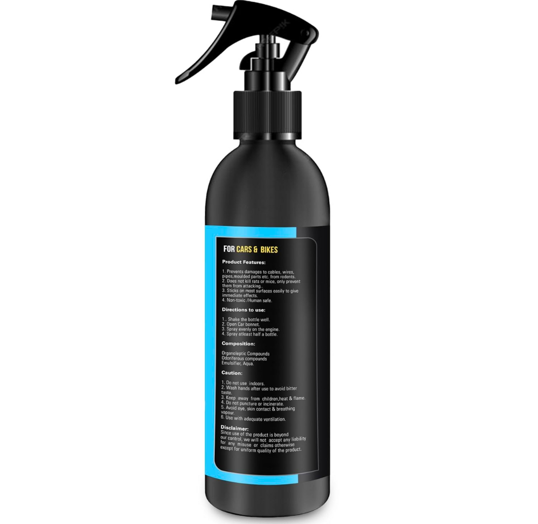 Rat Repellent Spray for Cars & Bikes